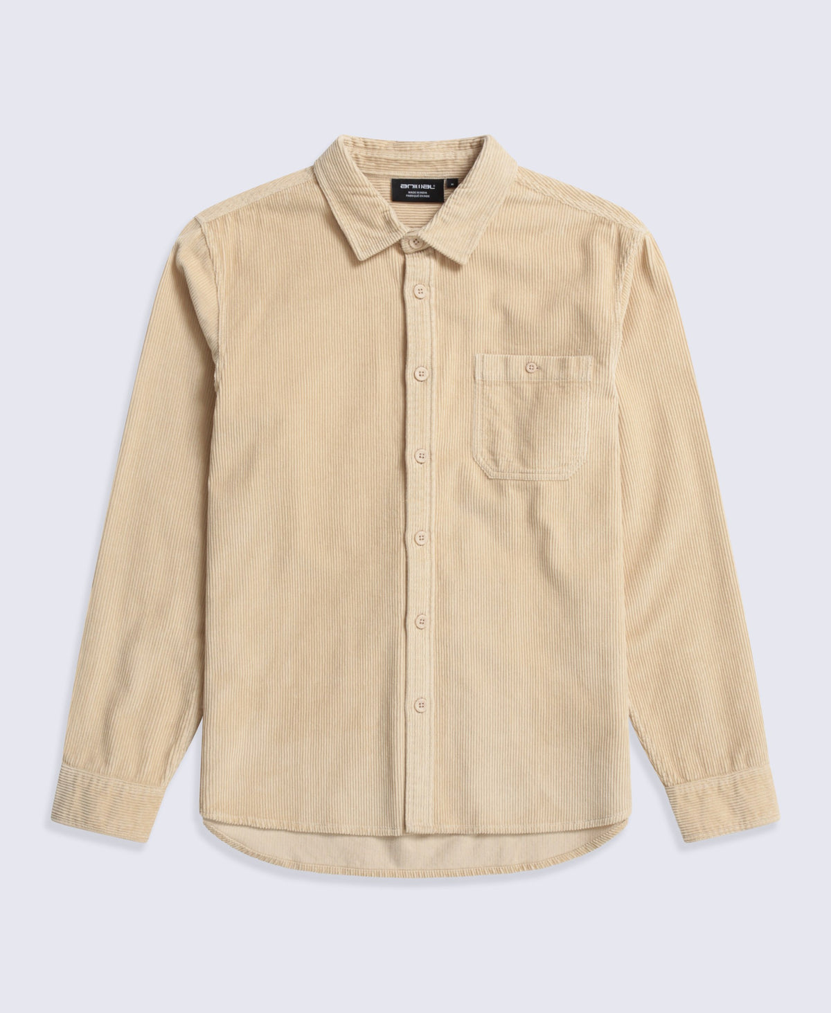 Lewis Mens Cord Shirt - Beige