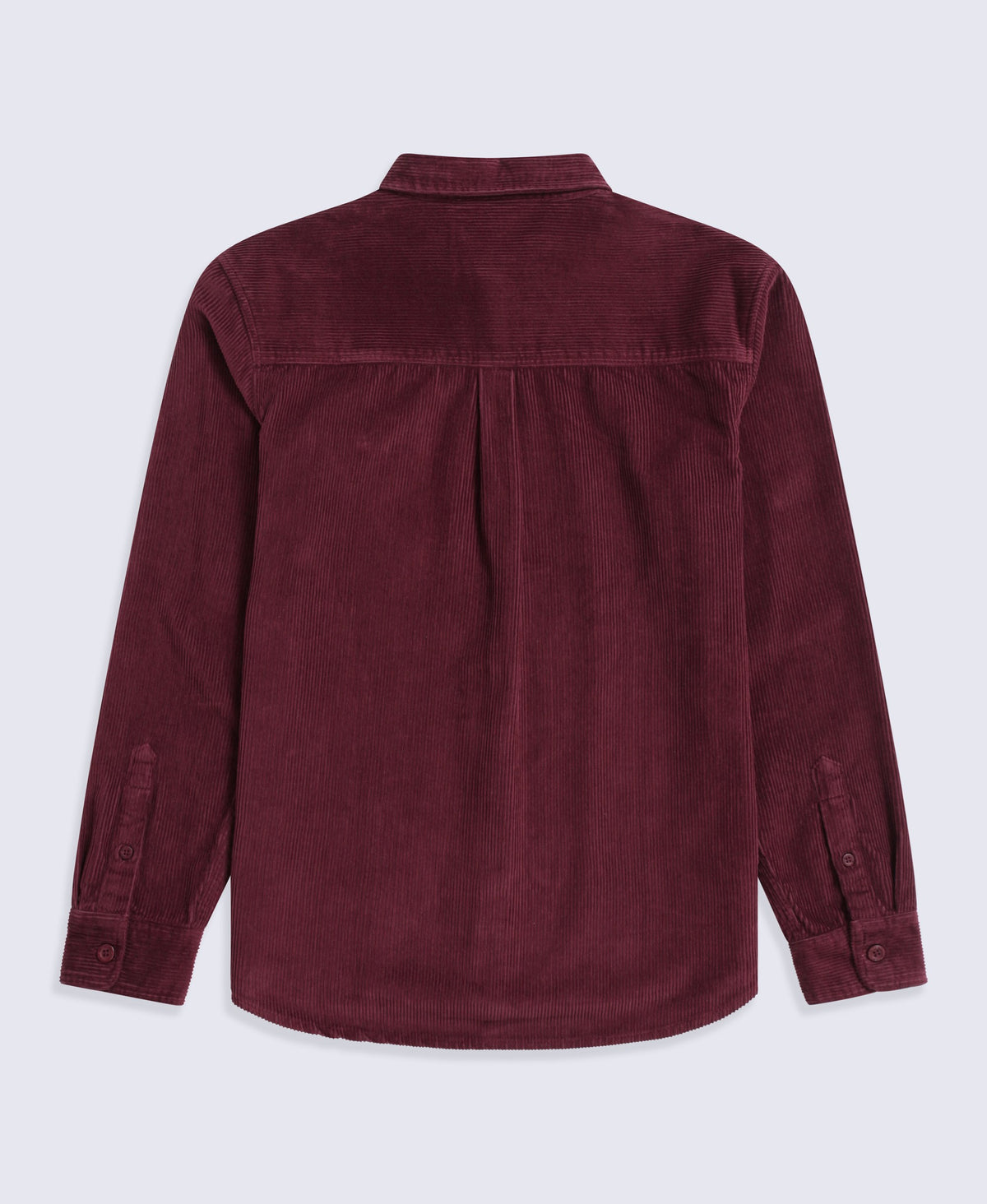 Lewis Mens Cord Shirt - Burgundy