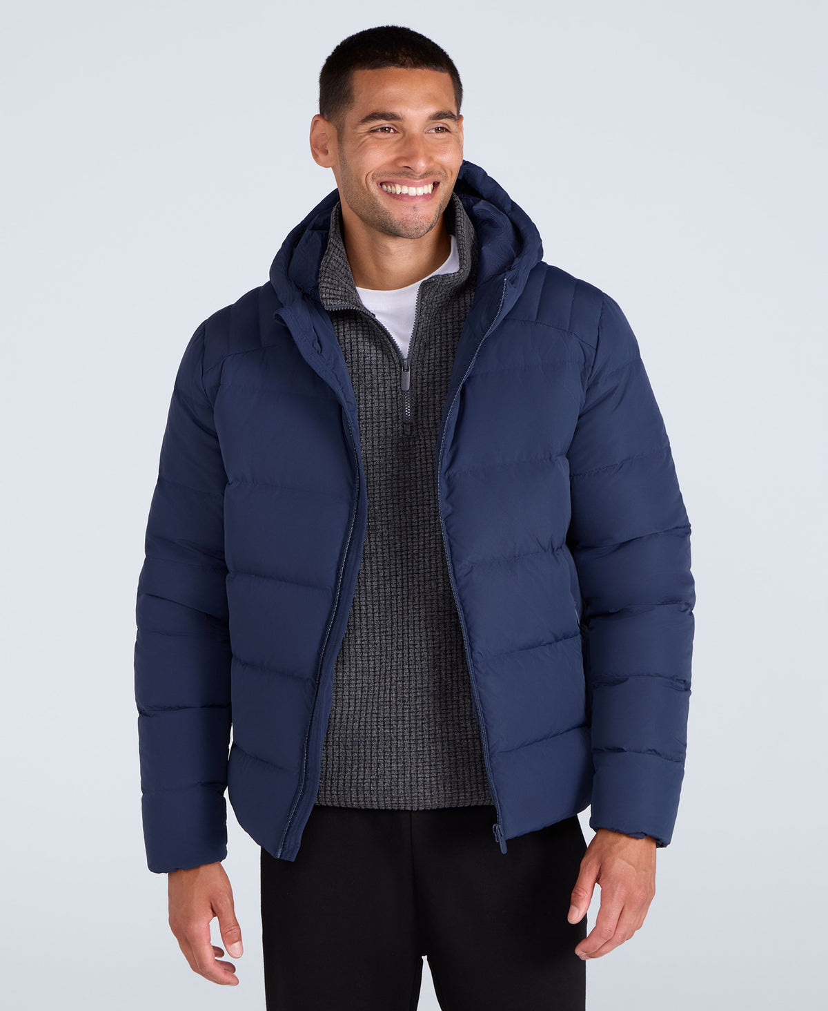 Mens Tech Down Mid Weight Jacket - Navy