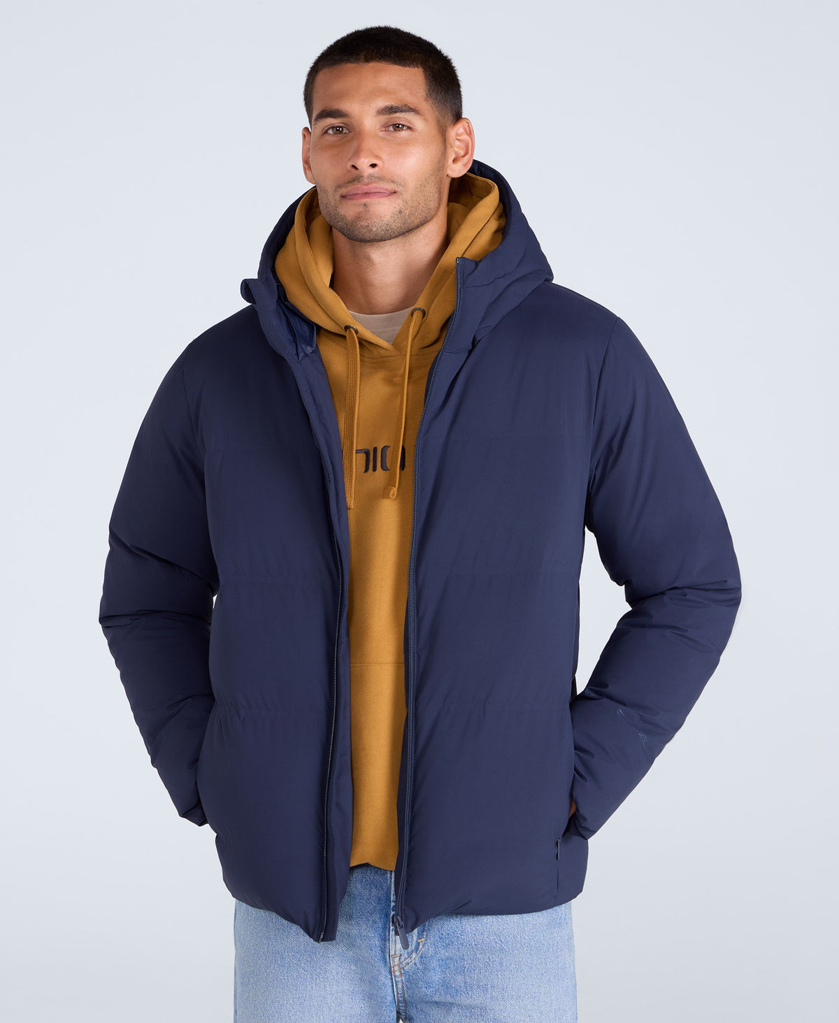 Mens Tech Down Heat Sealed Jacket - Navy