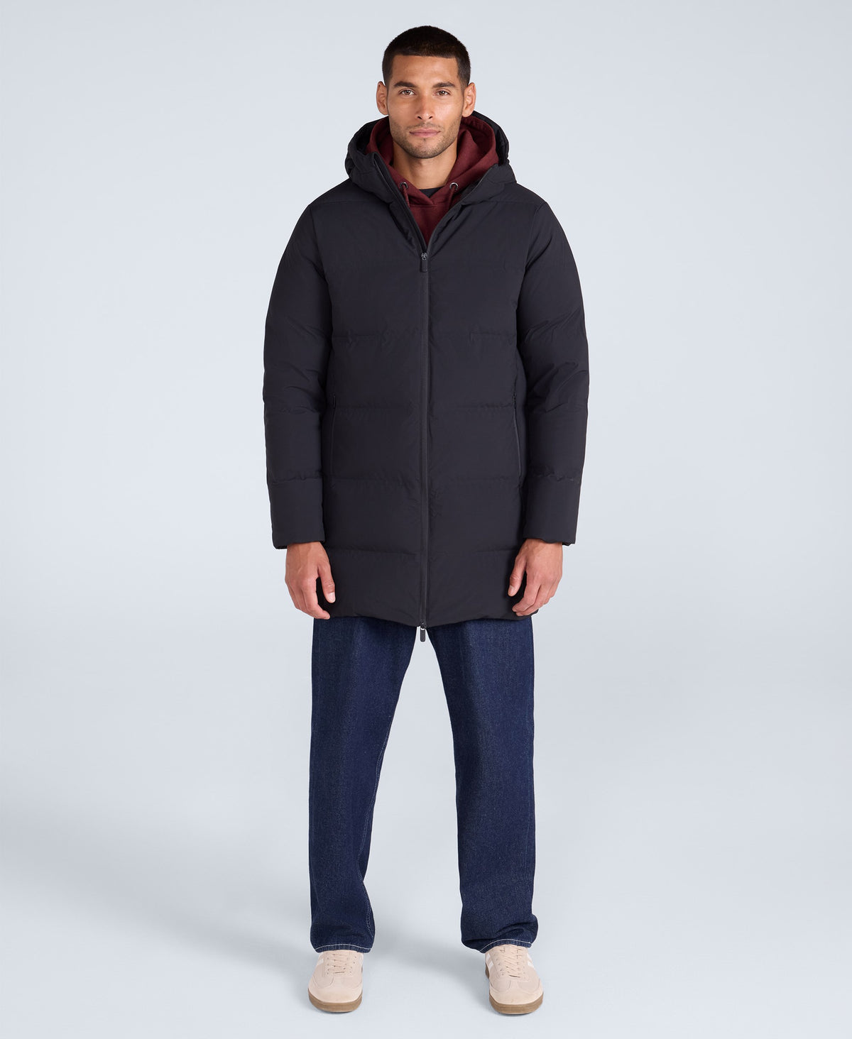 Mens Tech Down Heat Sealed Coat - Black