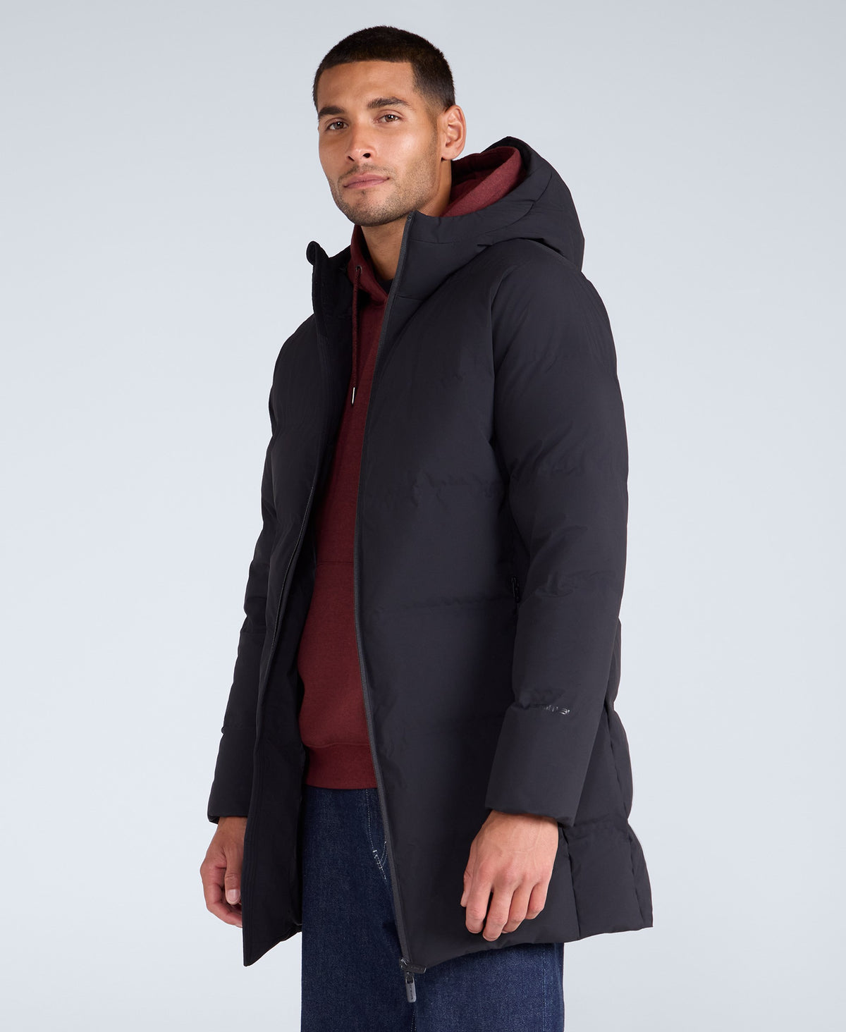 Mens Tech Down Heat Sealed Coat - Black
