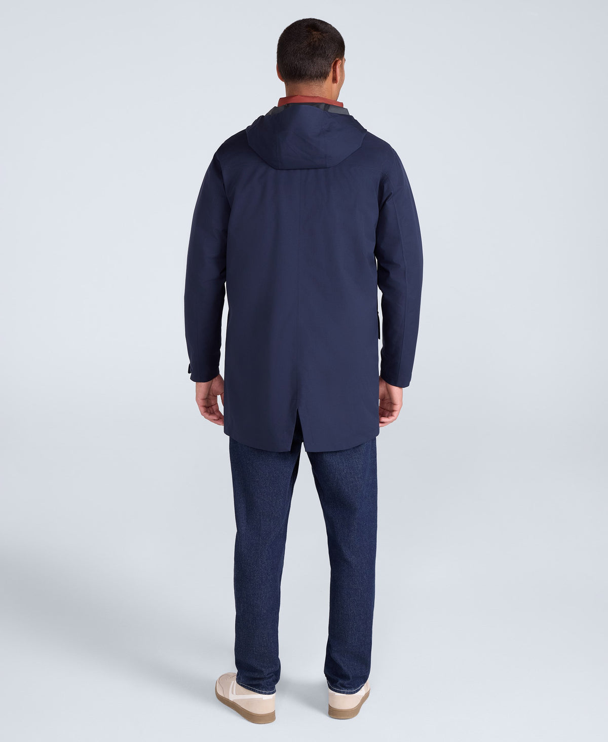 Elements Mens Longline 2.5 Layer Waterproof Jacket - Navy