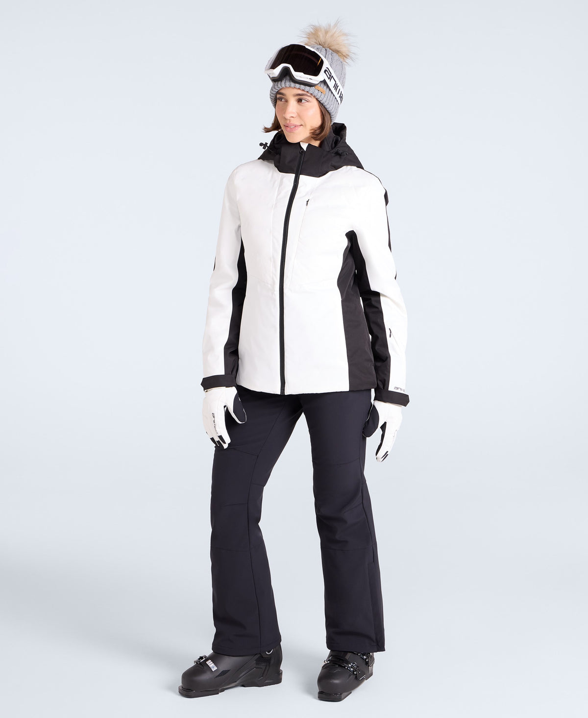 Energy Womens Waterproof Baffled Ski Jacket - Black