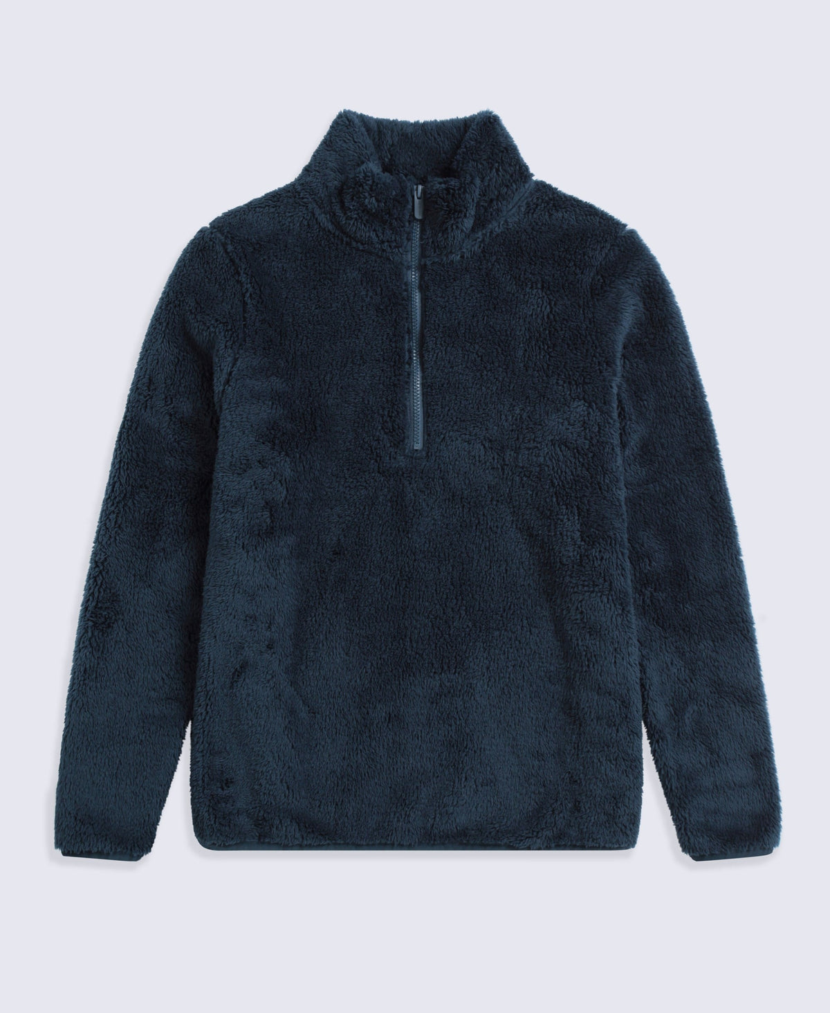 Teddy Womens Half Zip Fleece - Dark Blue