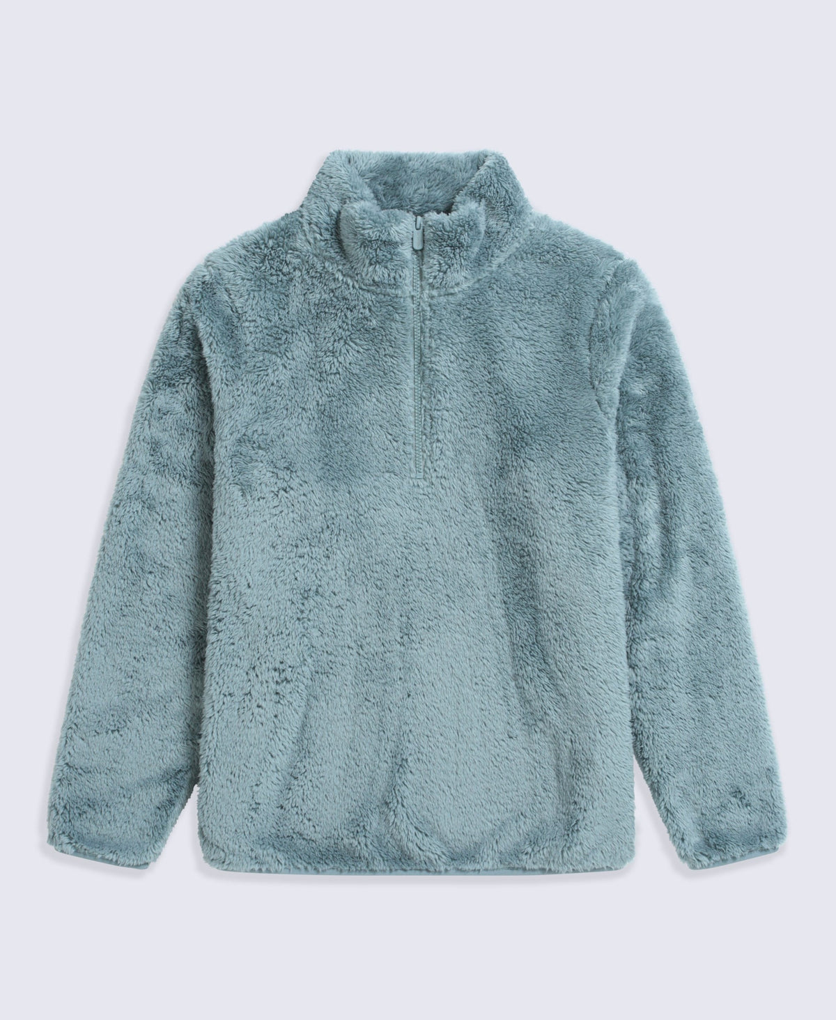 Teddy Womens Half Zip Fleece - Mint