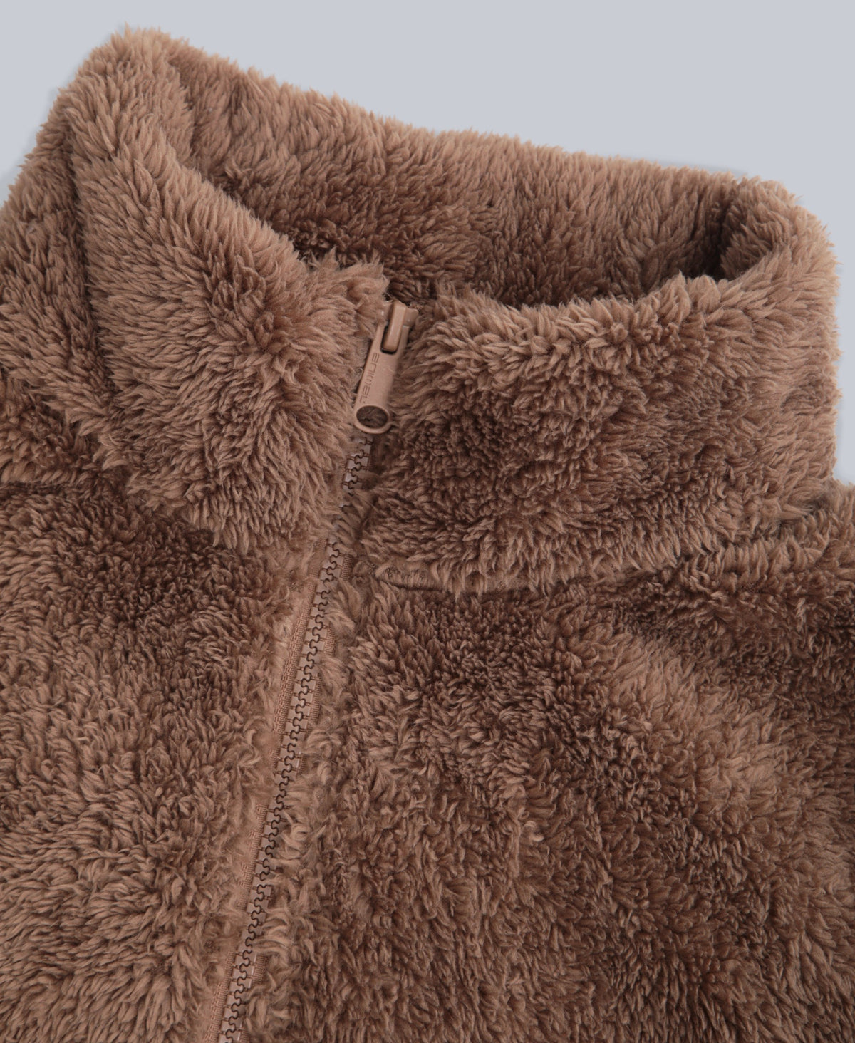 Teddy Womens Half Zip Fleece - Tan