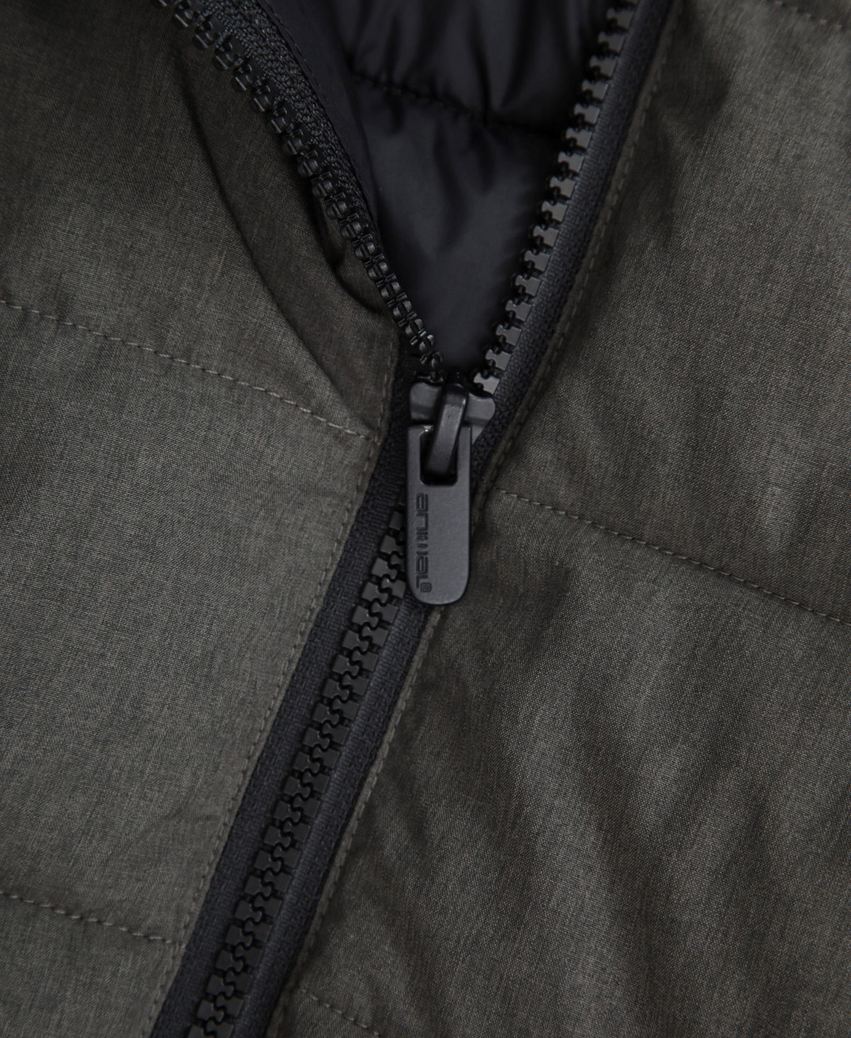 Cloud Marl Mens Hooded Padded Jacket - Khaki