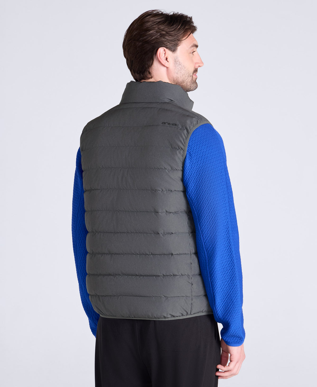 Light Cosi Mens Marl Gilet - Charcoal