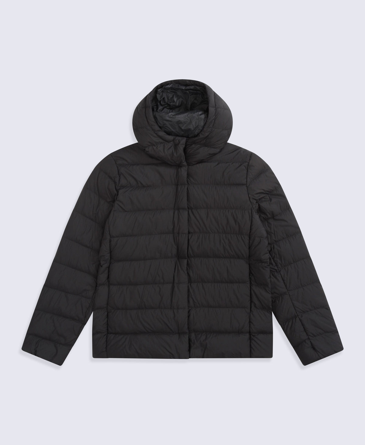 Womens Lightweight Down Packable Jacket - Jet Black