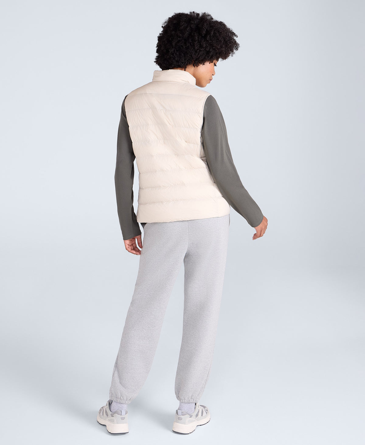 Womens Lightweight Down Gilet - Beige