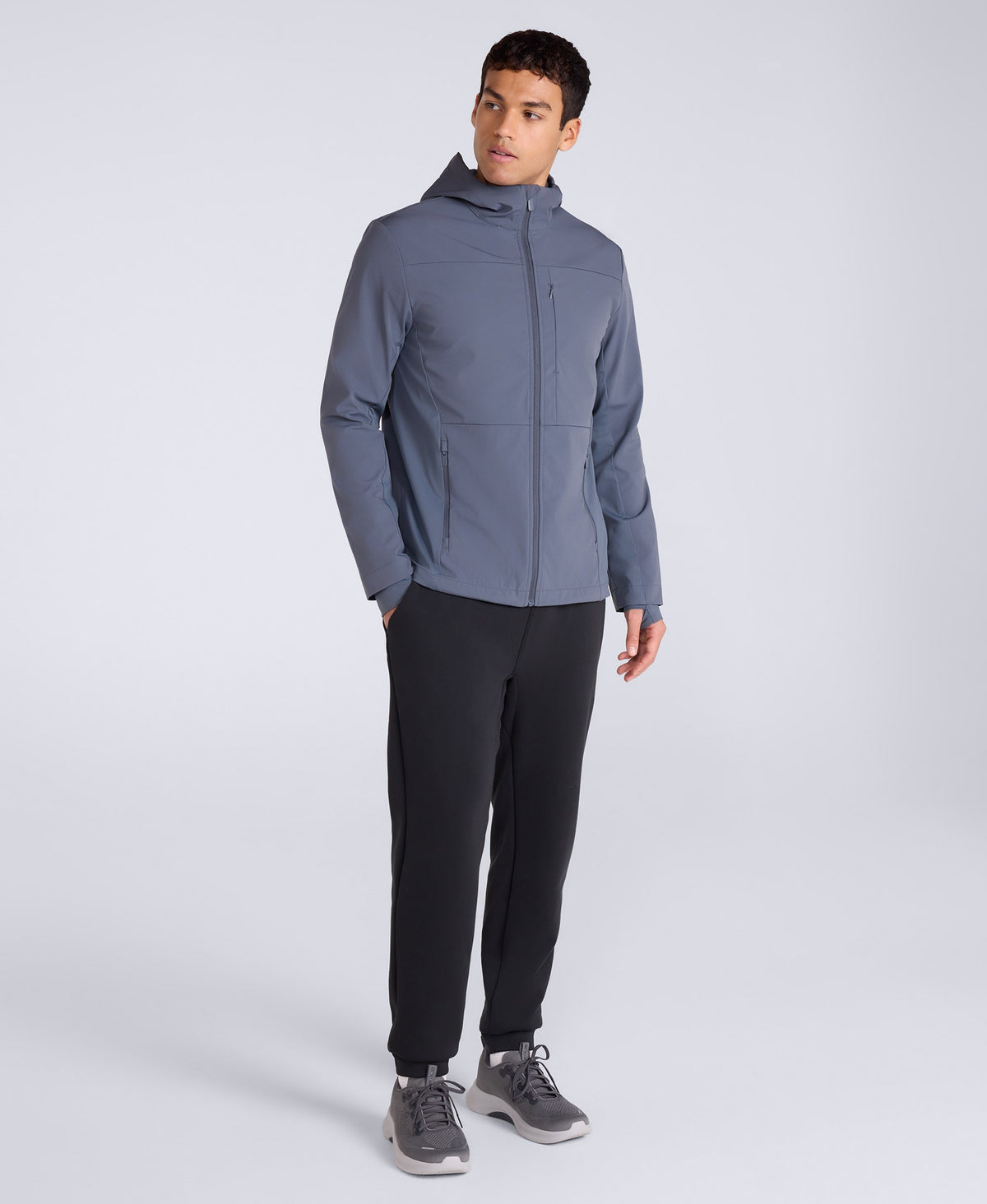 Solstice Mens Active Softshell Jacket - Charcoal