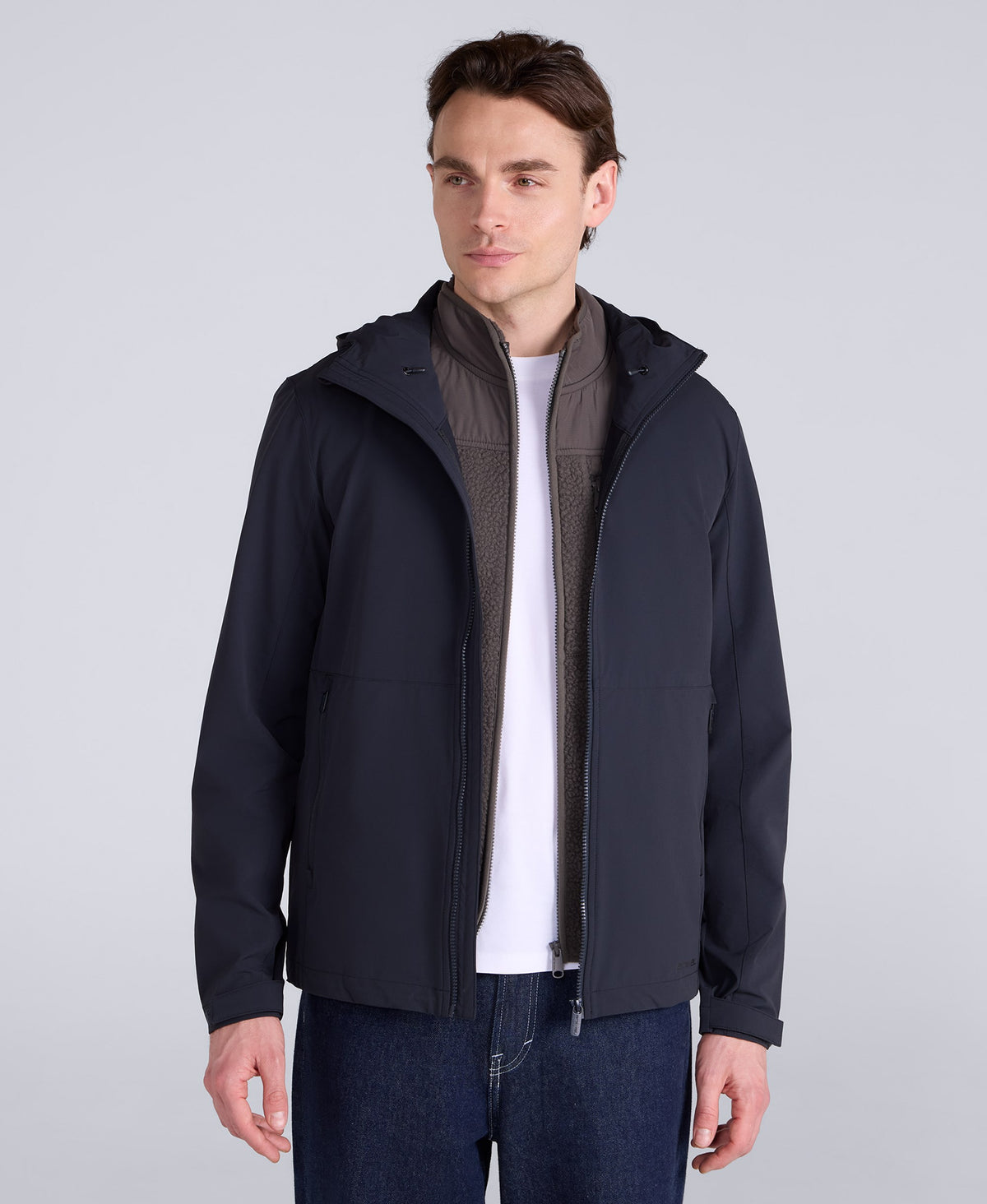 Torino Mens Packable Softshell Jacket - Black