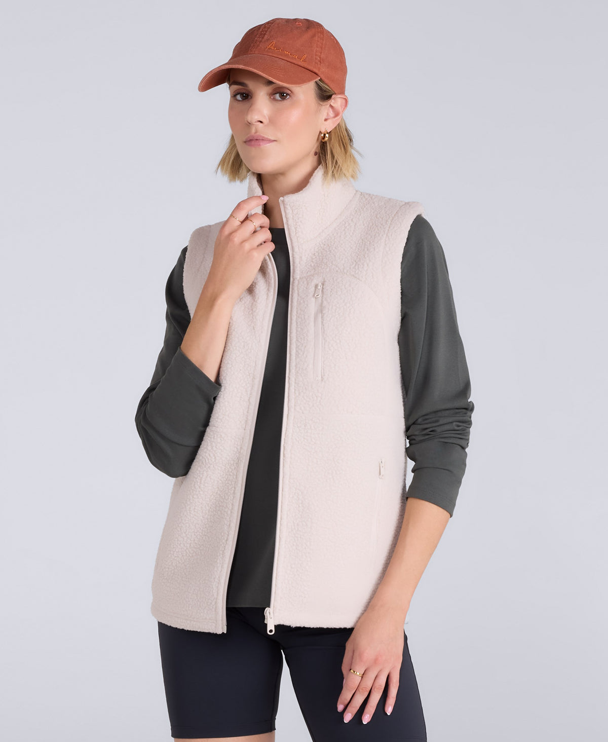 Buxton Womens Borg Gilet - Beige