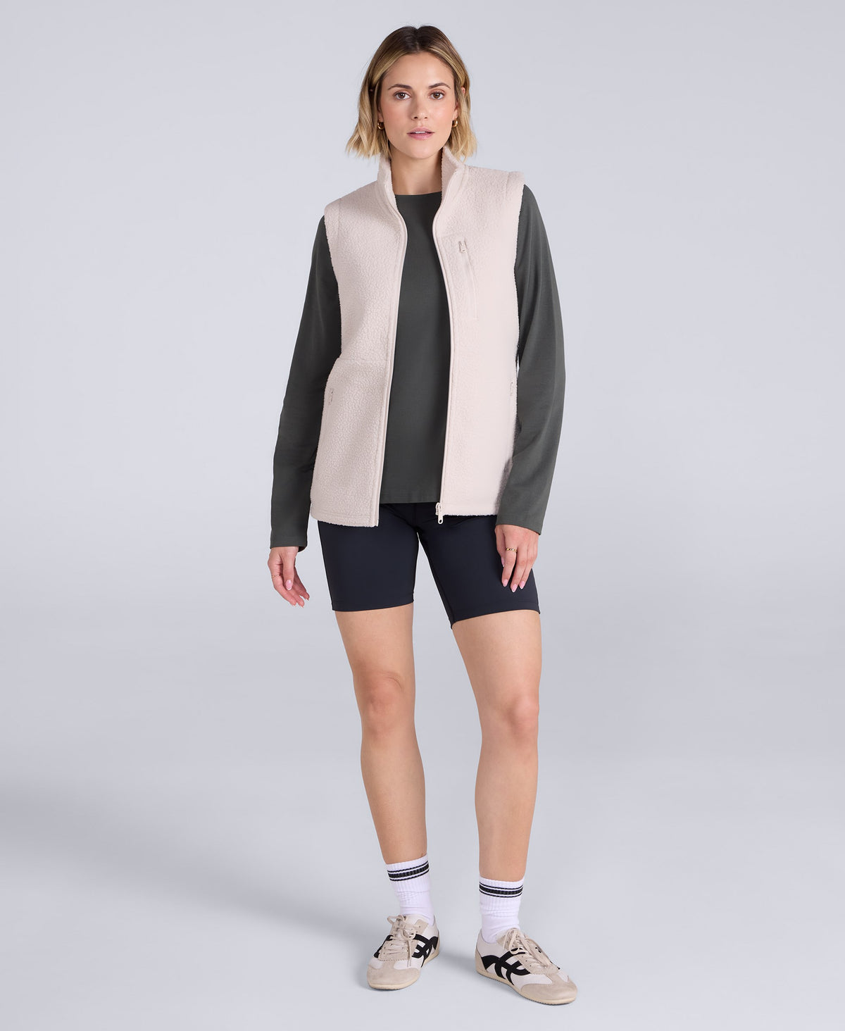 Buxton Womens Borg Gilet - Beige