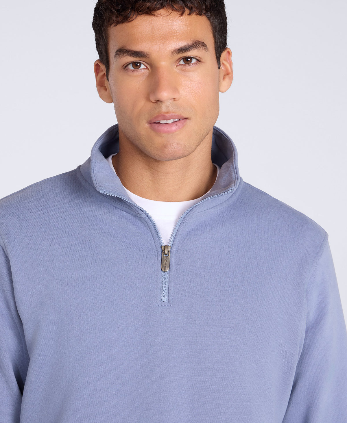 Sid Mens Half-Zip Sweat - Blue