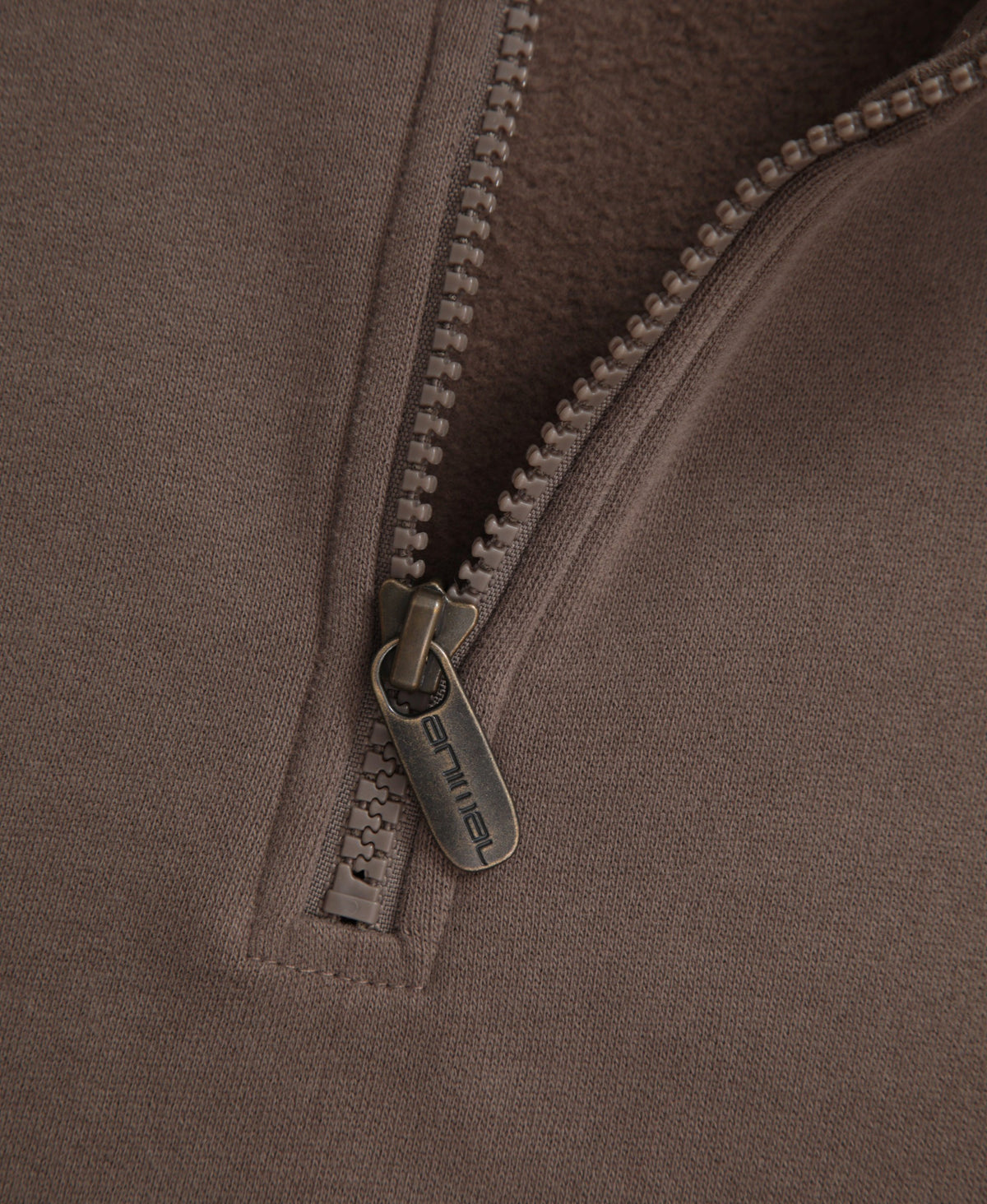 Sid Mens Half-Zip Sweat - Brown