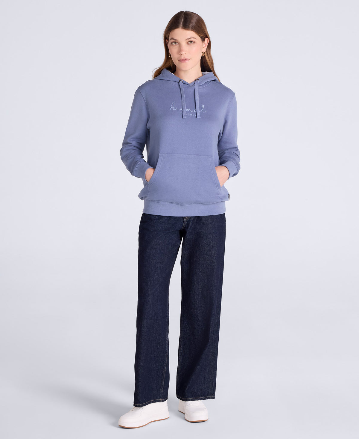 Maya Womens Logo Hoodie - Corn Blue