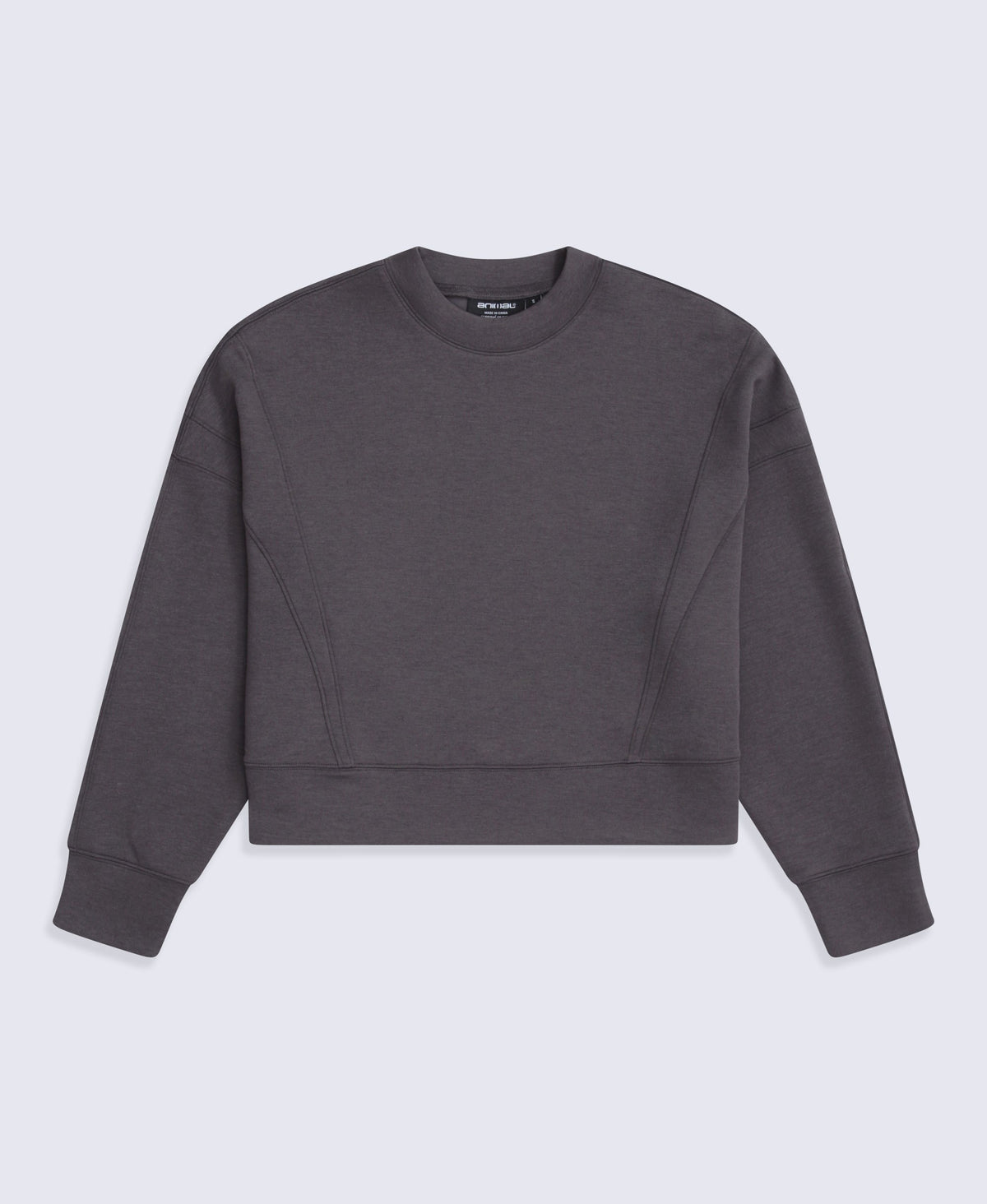 Active Womens Crop Sweatshirt - Taupe
