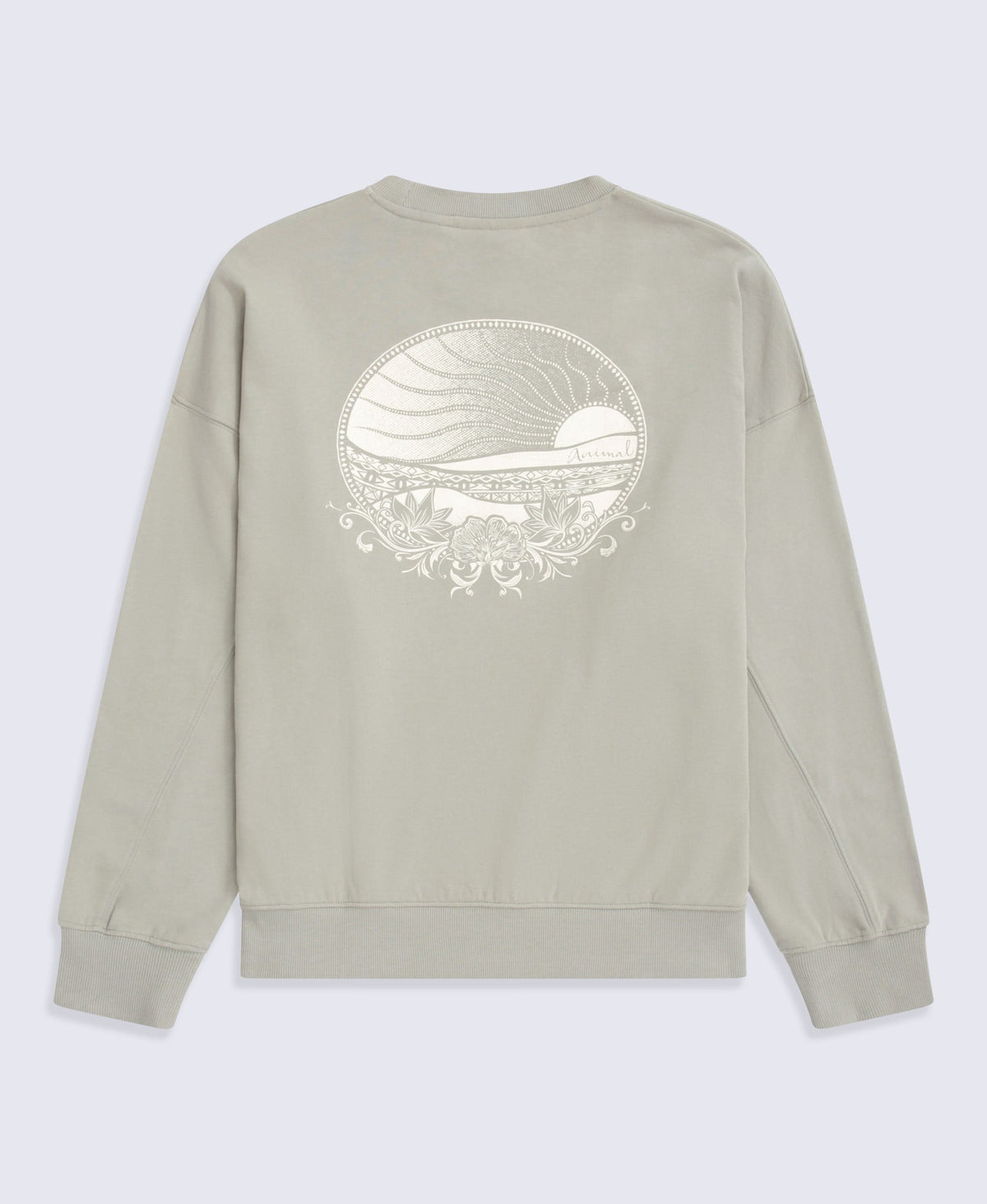 Dakota Womens Graphic Sweatshirt - Light Khaki