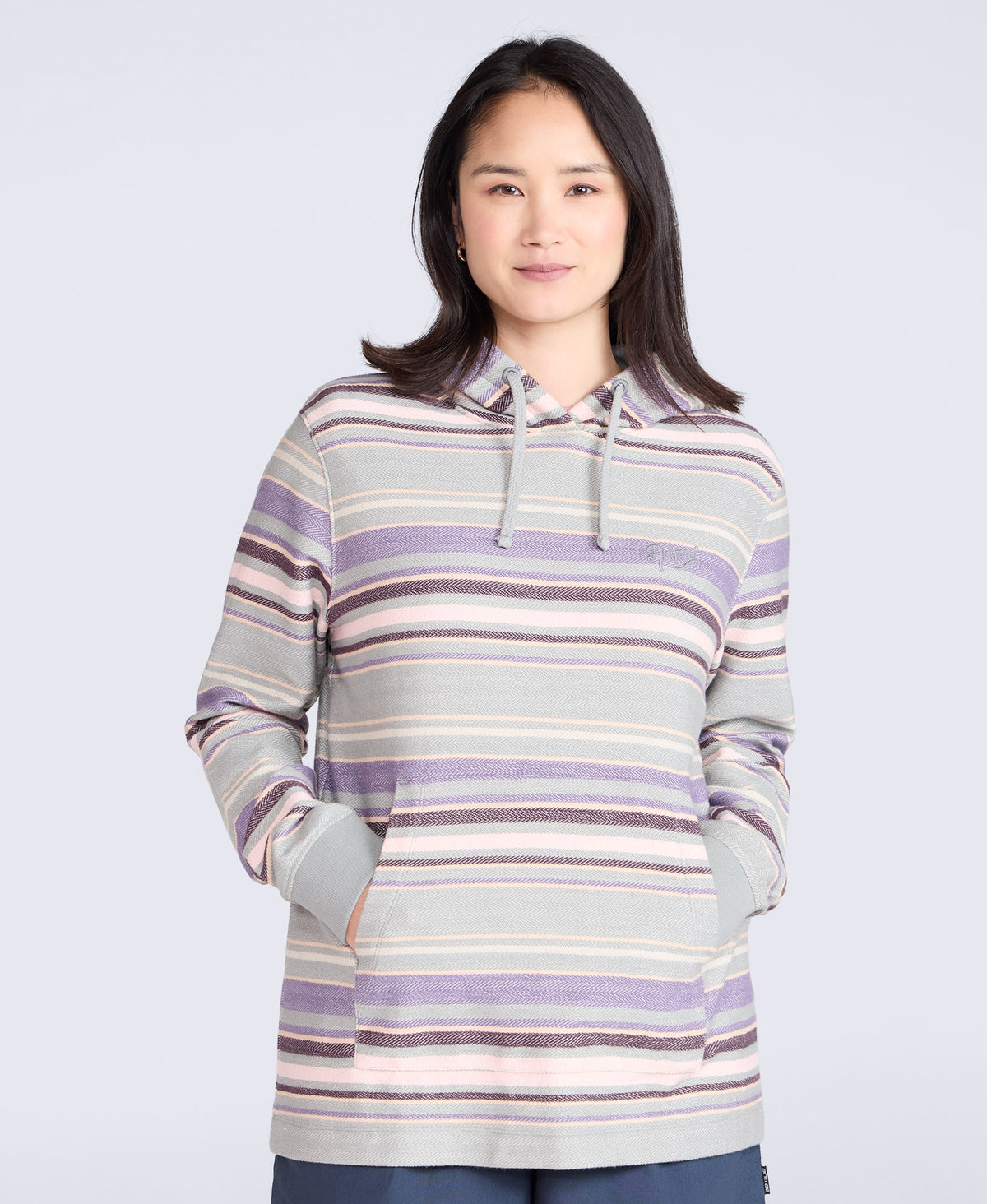 Lila Womens Beach Hoodie - Purple