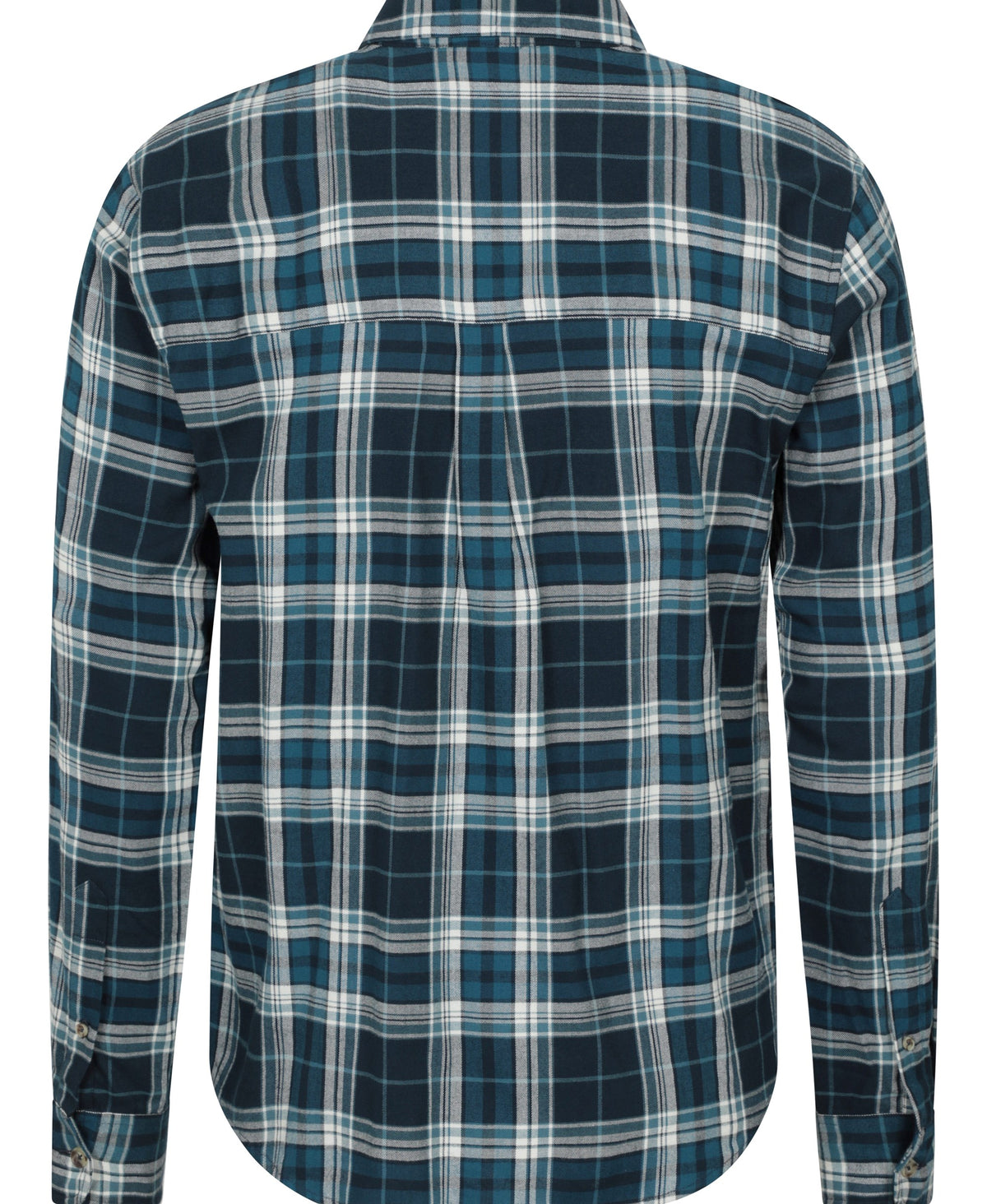 Maine Mens Flannel Long Sleeve Shirt - Petrol