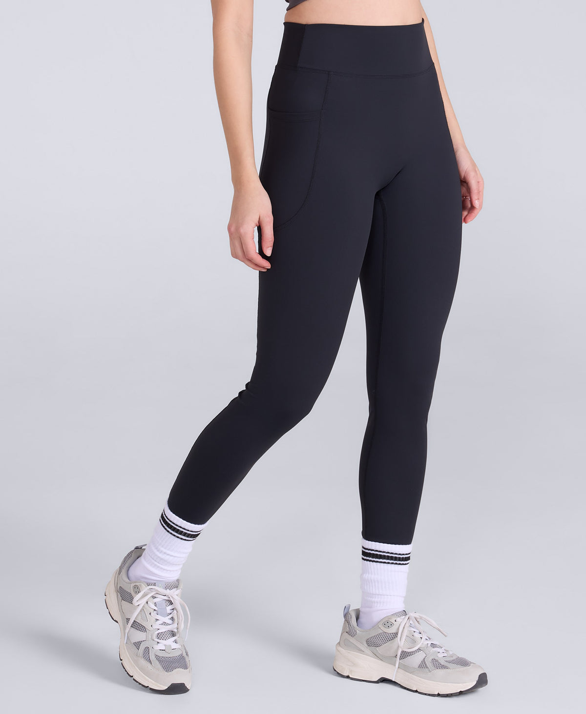 Leah Womens Pocket Leggings - Black