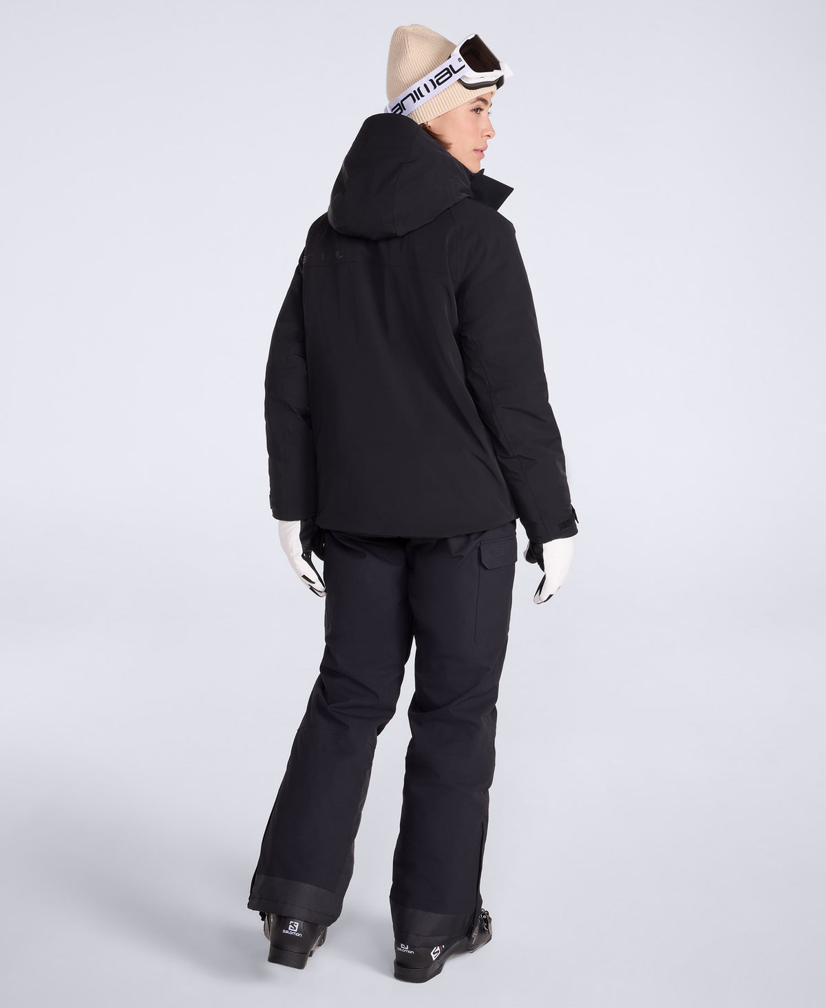 Alara Womens Padded Waterproof Ski Jacket - Black