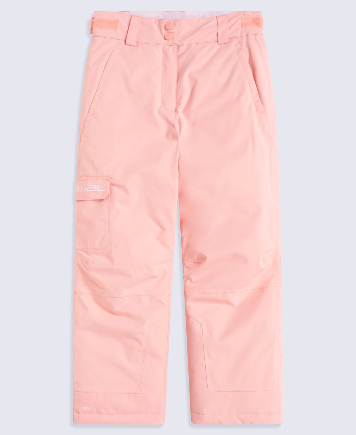 Glaze Kids Cargo Waterproof Ski Pants - Pale Pink