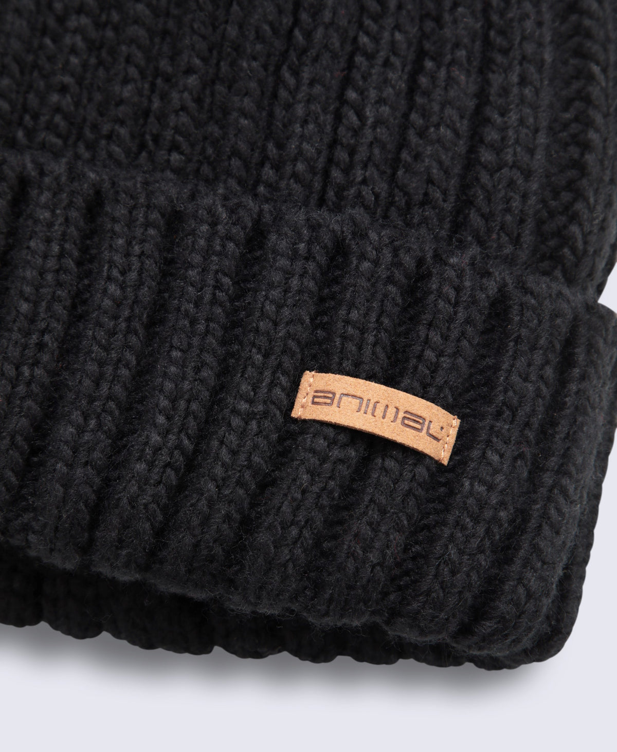 Geneva Womens Sherpa Lined Pom Beanie - Jet Black
