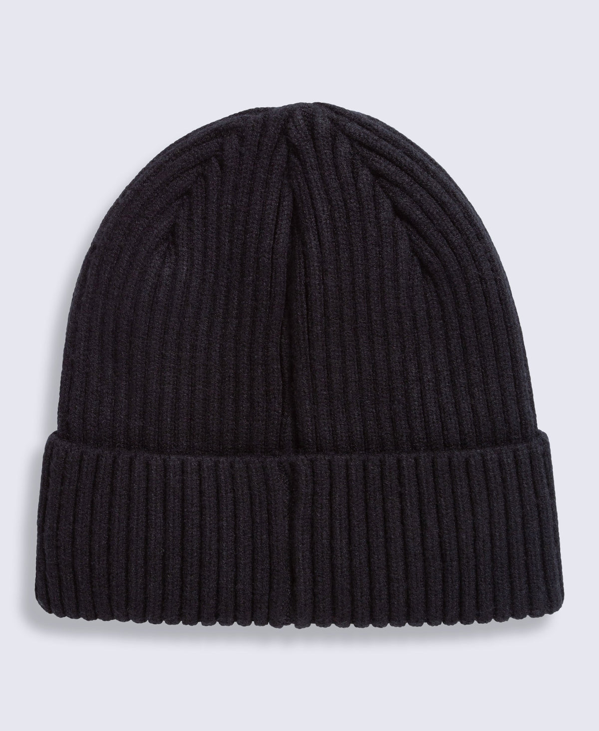 Bobbi Sherpa Lined Ribbed Beanie - Black