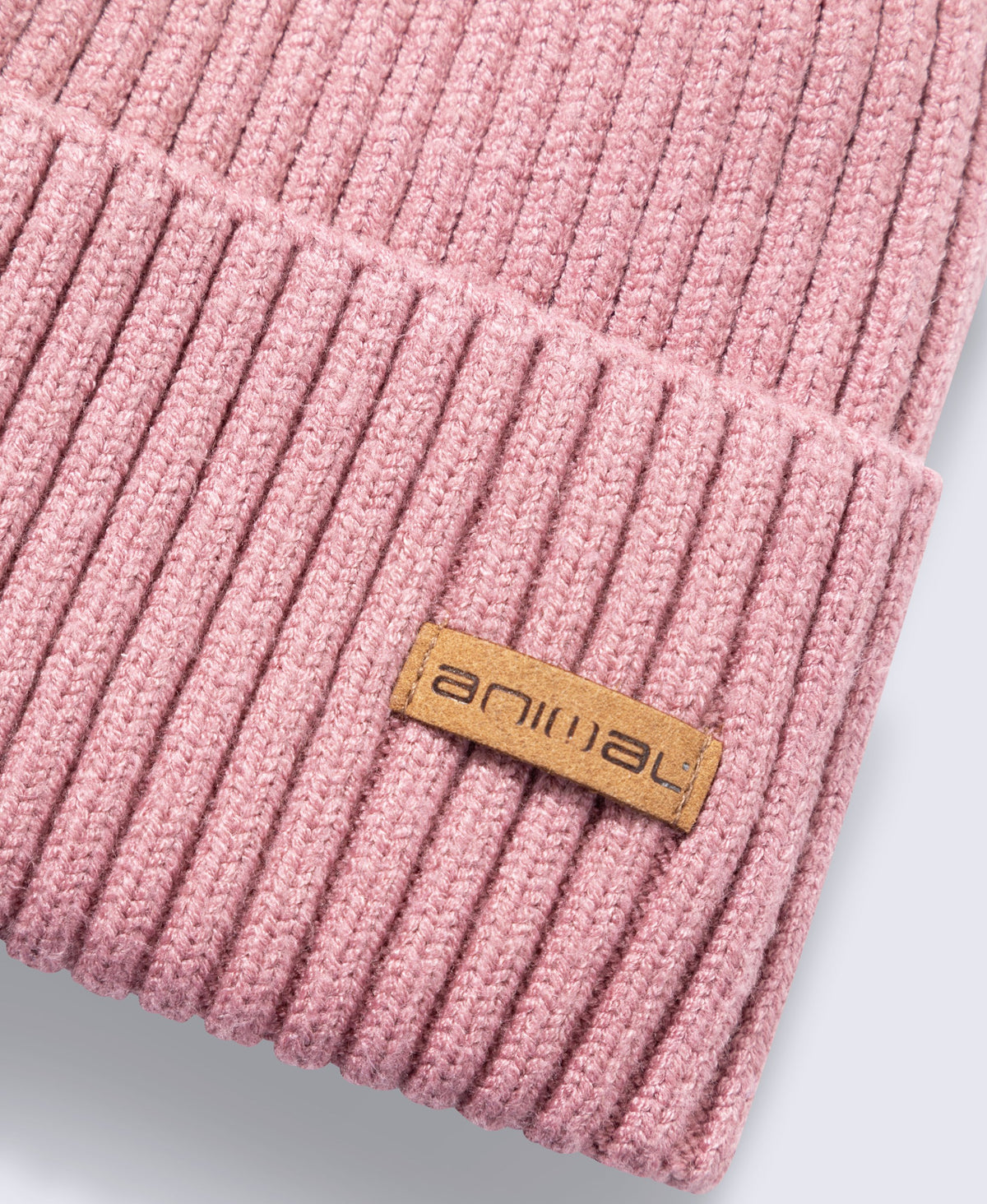 Bobbi Sherpa Lined Ribbed Beanie - Pink