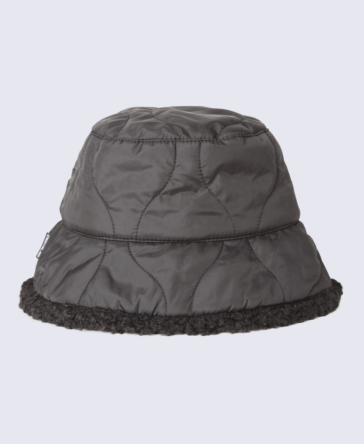 Ellie Womens Quilted Borg Lined Bucket Hat - Black