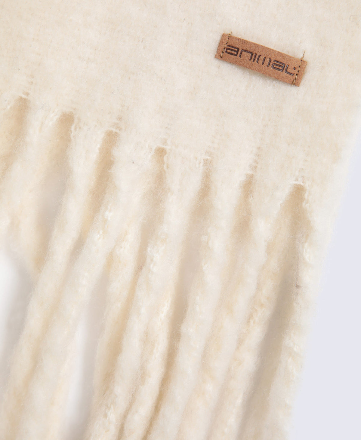 Womens Cosy Brushed Scarf - Beige