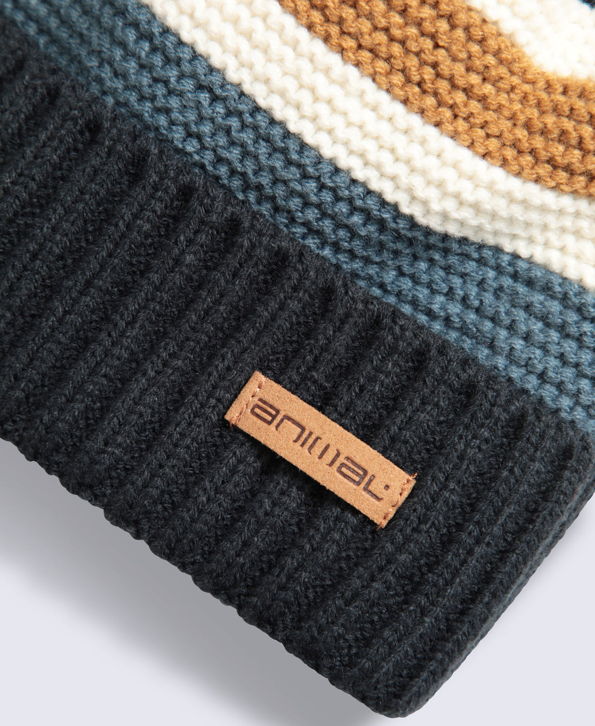 Leo Kids Sherpa Lined Beanie - Blue