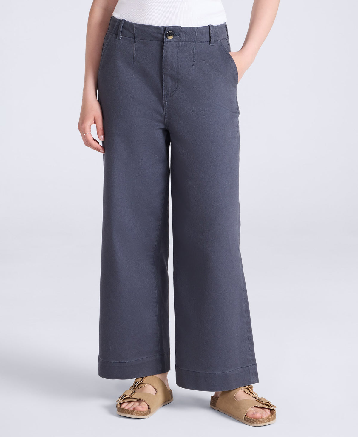 Elevate Womens Straight Leg Trousers - Dark Grey
