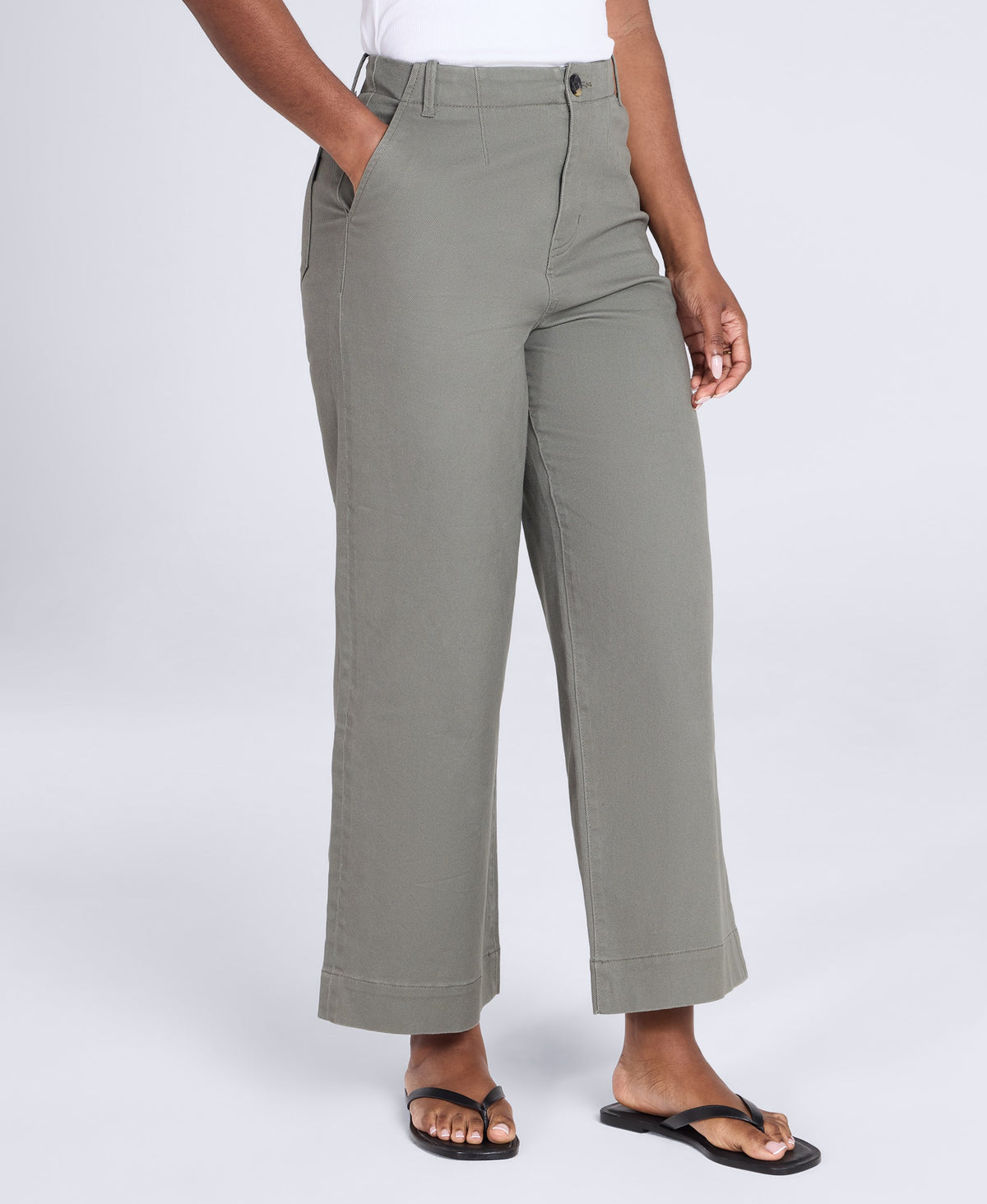 Elevate Womens Straight Leg Trousers - Light Khaki