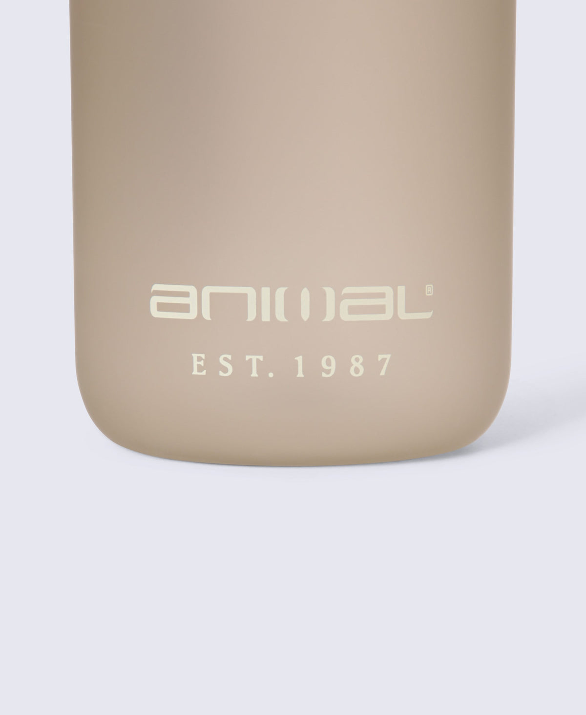 BPA Free Wide Push Lid Water Bottle 600ml - Beige