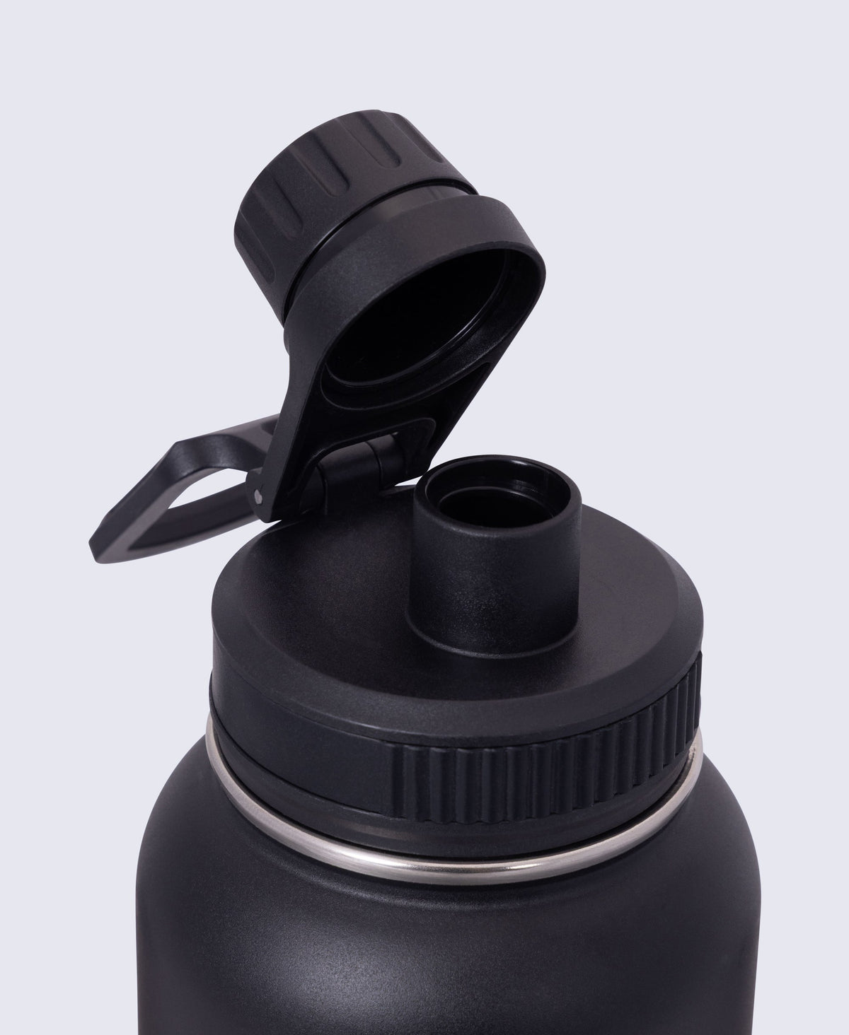 Insulated Bottle with Handle 1L - Black