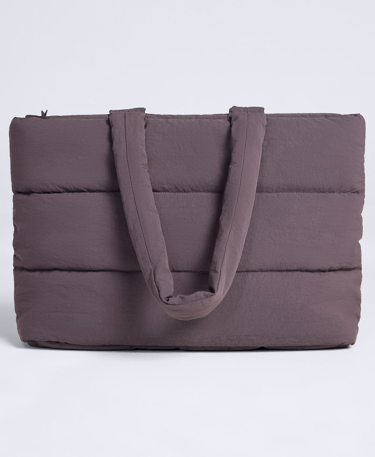 Eden Quilted Shopper Bag - Dark Brown