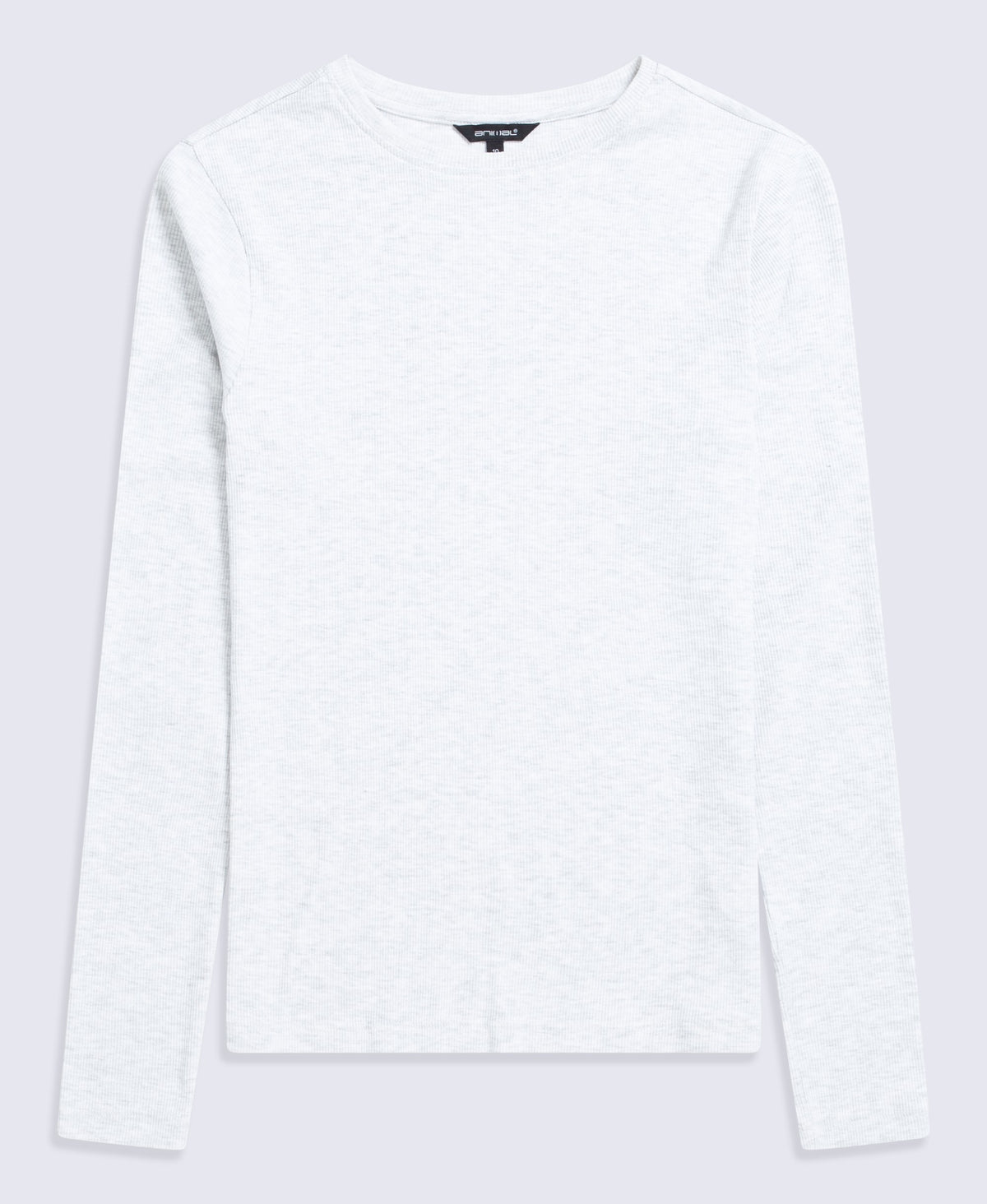 Evo Rib Womens Crew Long Sleeve Top - Grey