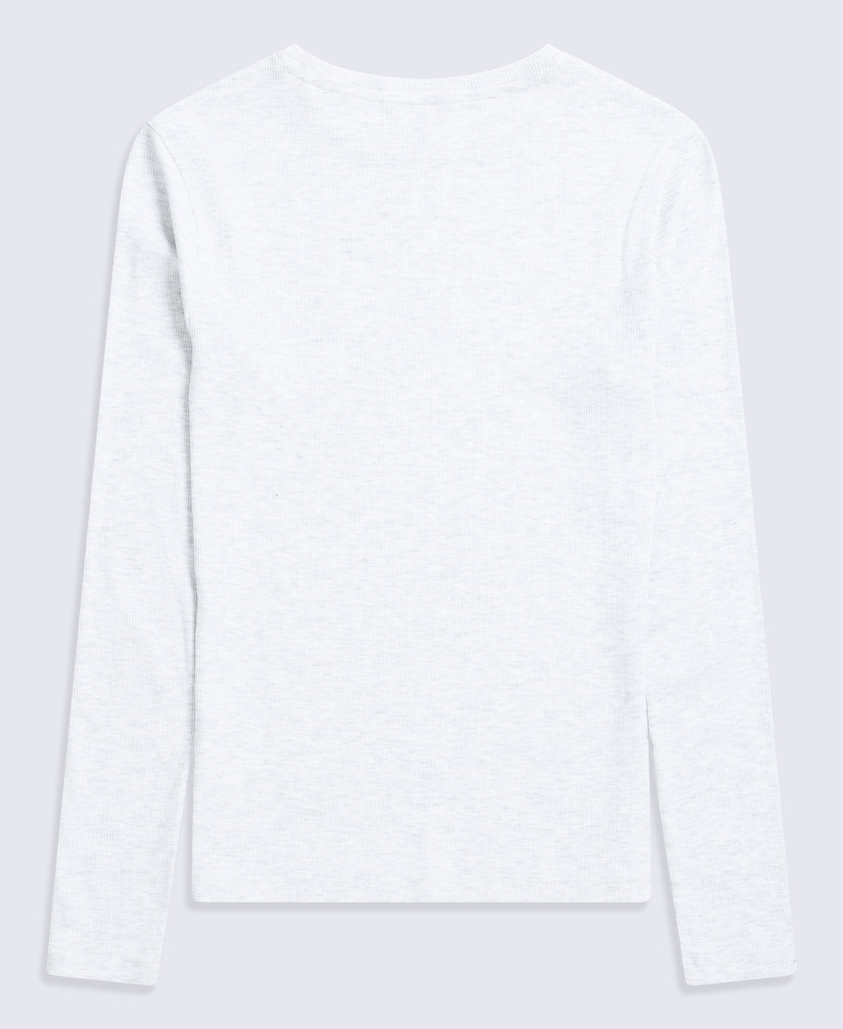 Evo Rib Womens Crew Long Sleeve Top - Grey