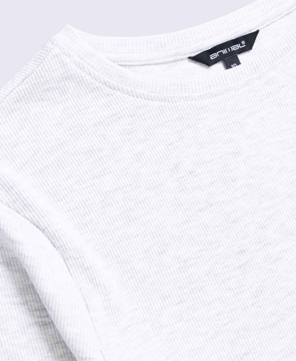 Evo Rib Womens Crew Long Sleeve Top - Grey