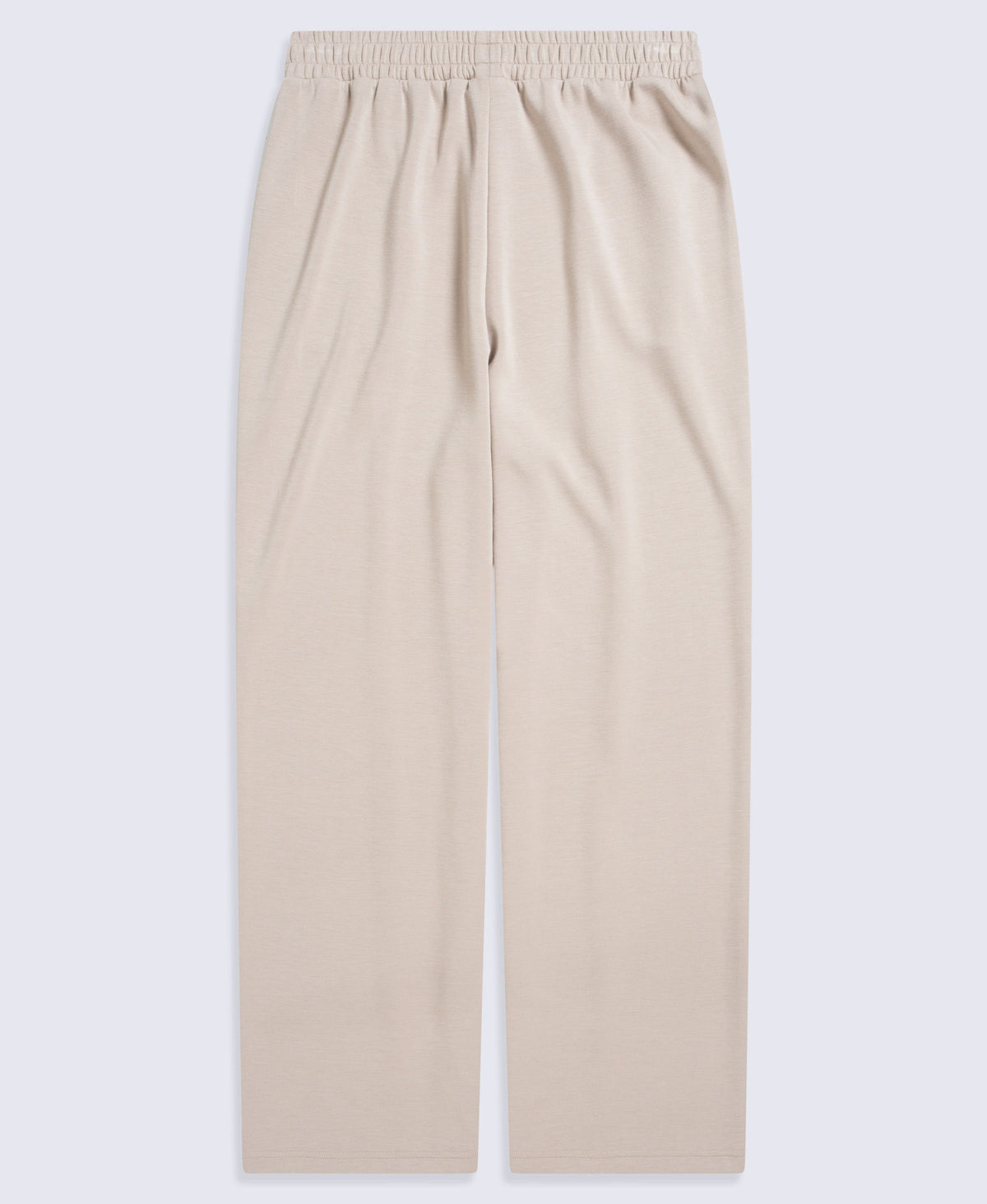 Womens Travel Scuba Straight Leg Joggers - Beige