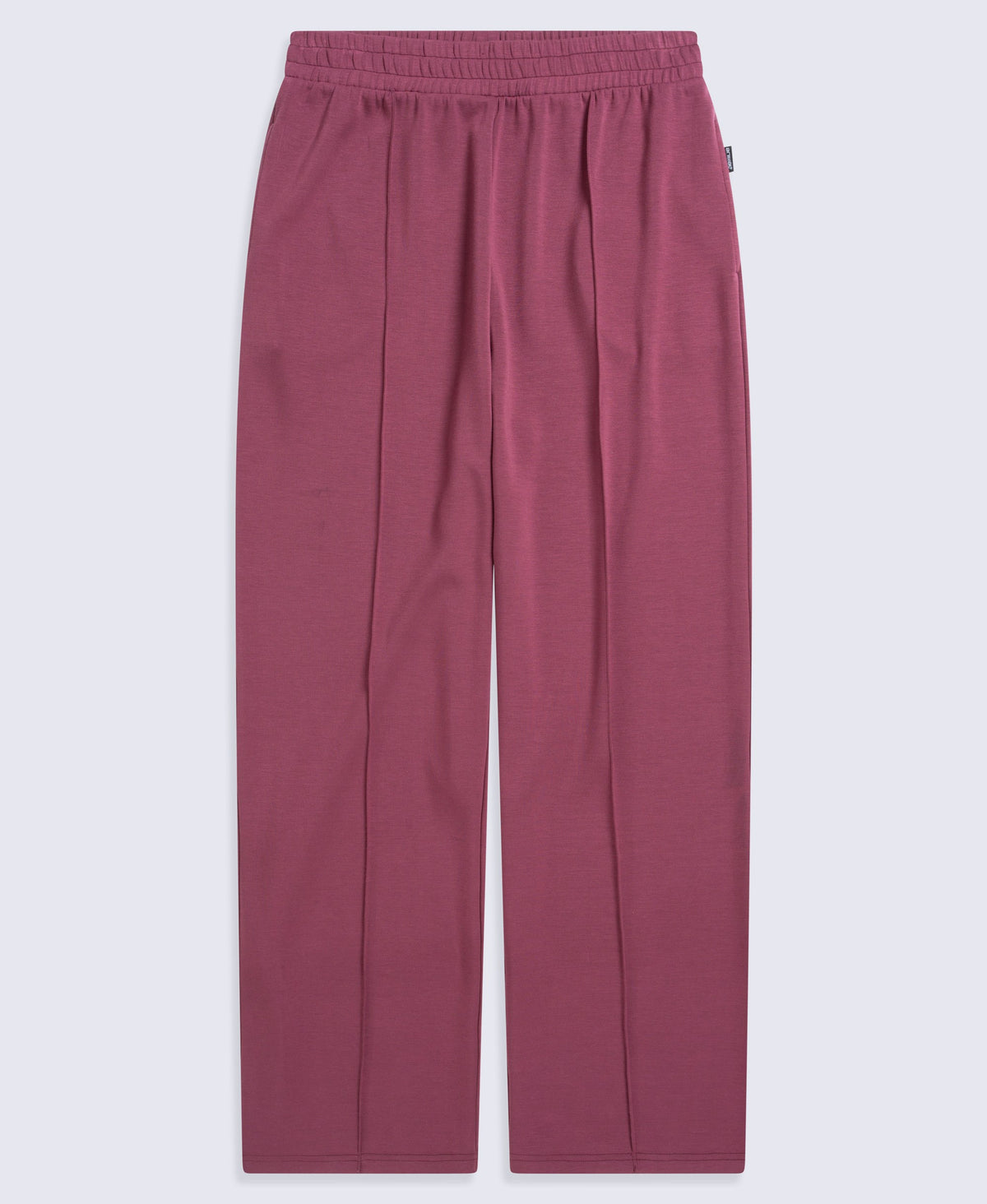 Womens Travel Scuba Straight Leg Joggers - Burgundy