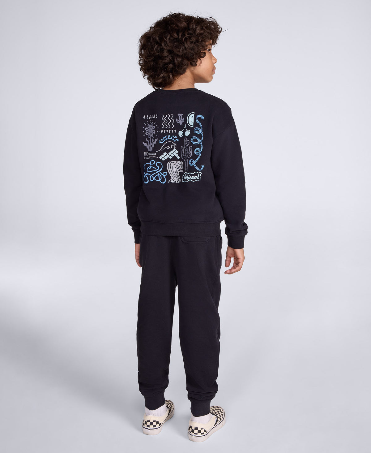 Jonah Kids Graphic Sweatshirt - Black