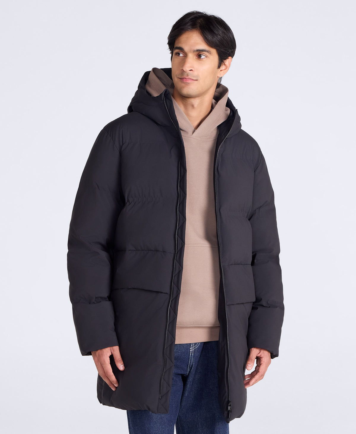 Montrose Men’s Midlength Padded Jacket - Black
