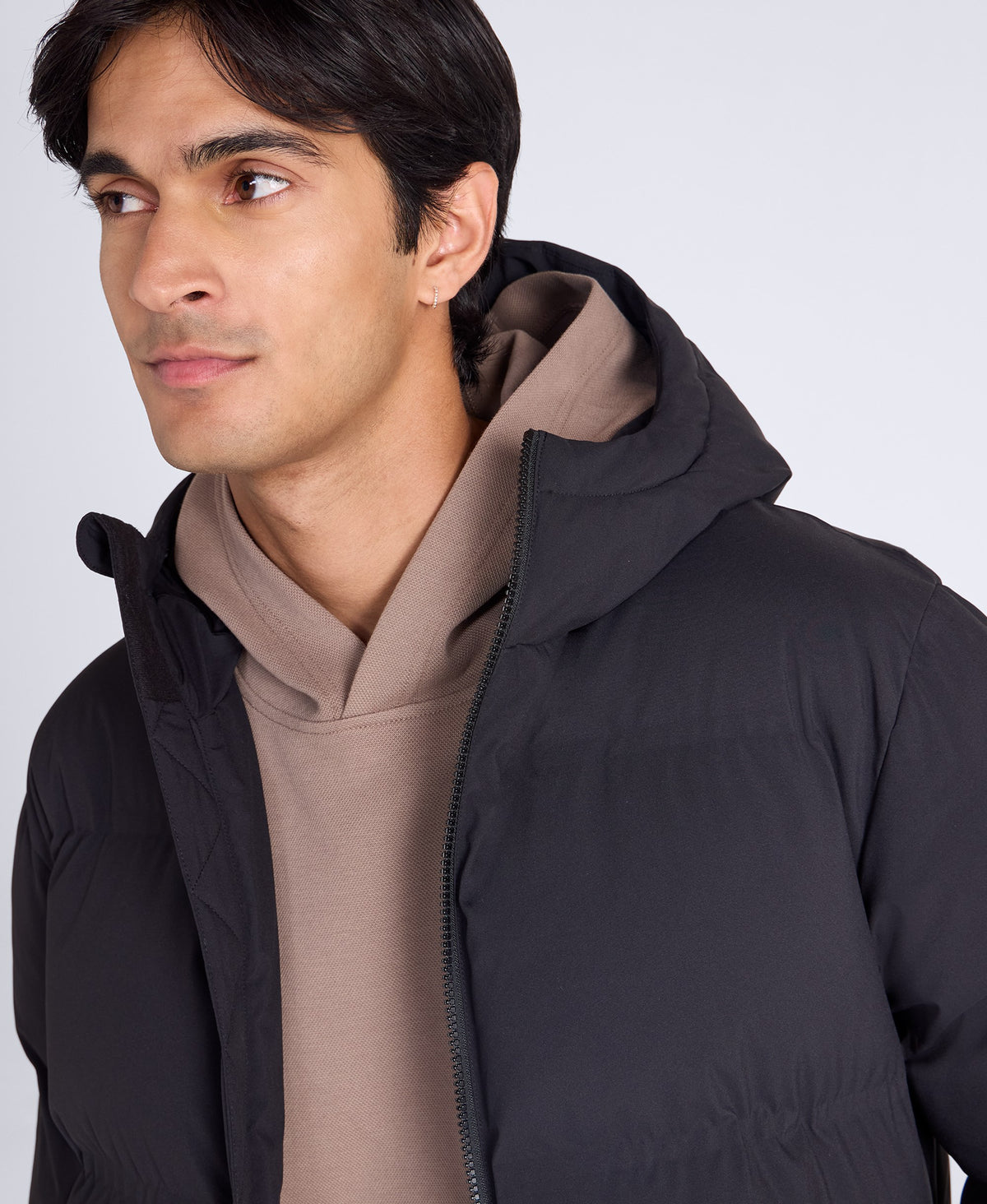 Montrose Men’s Midlength Padded Jacket - Black