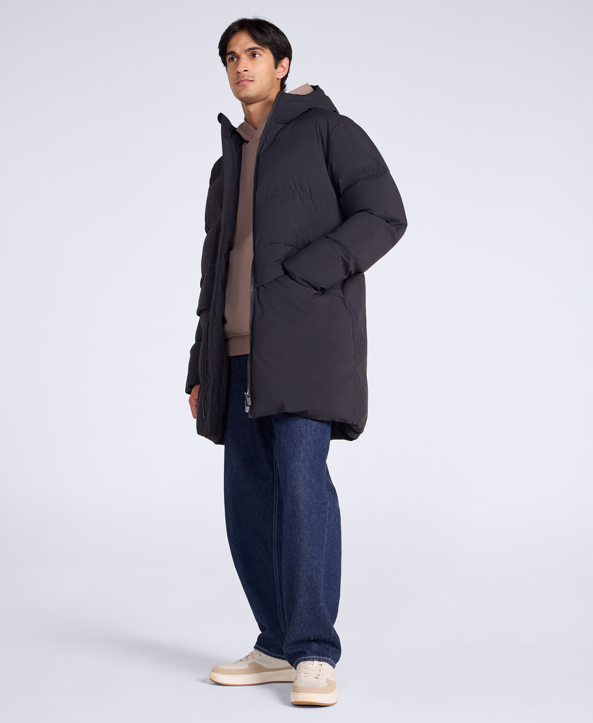 Montrose Men’s Midlength Padded Jacket - Black