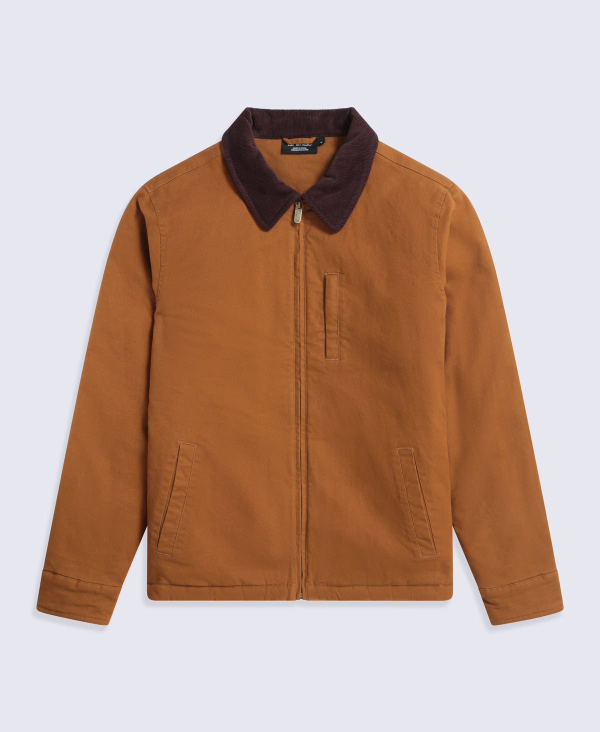 Baxter Mens Cord Collar Overshirt - Beige